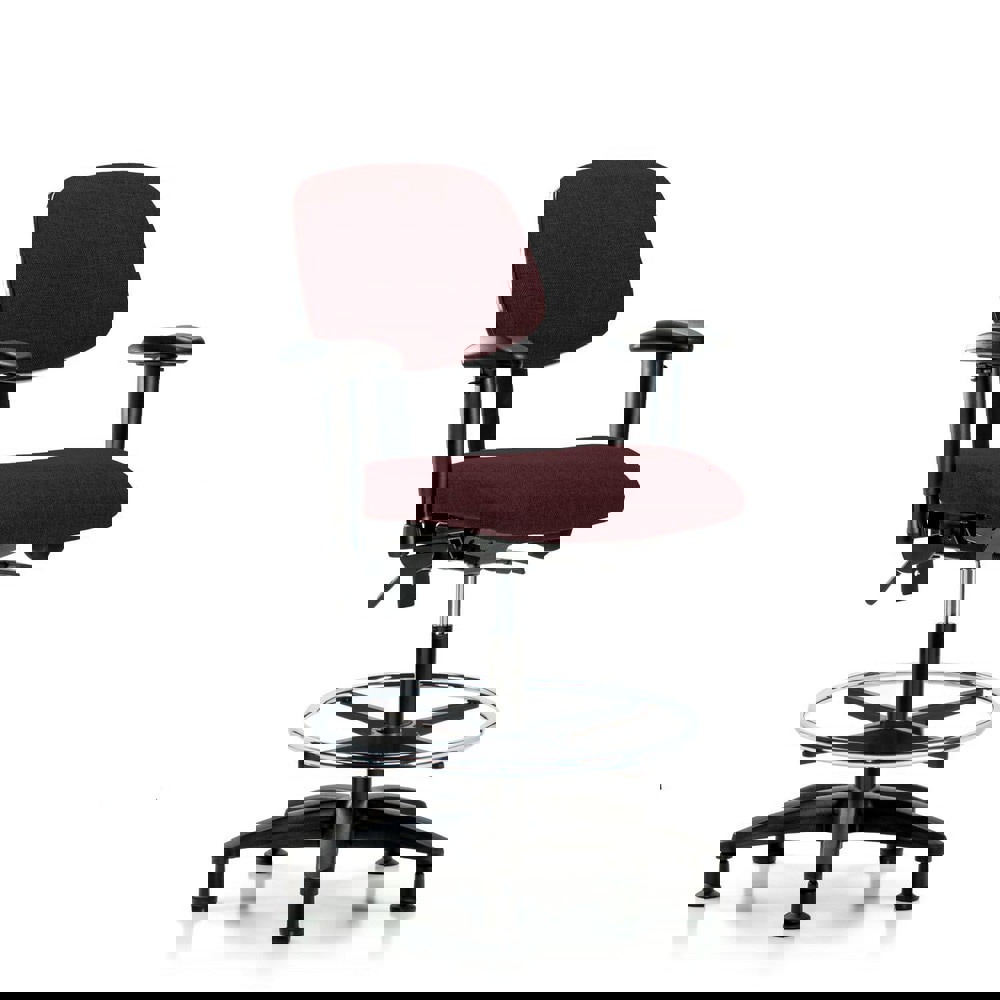 Task Chair: Olefin, Burgundy